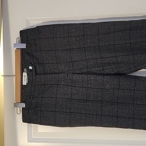 Calvin Klein Modern Fit Black/White Plaid Pants